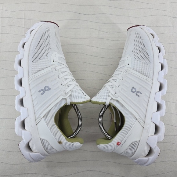 On Running Womens Cloudswift 2 Ivory Chartreuse Running Sneakers Shoes Size 10.5 - Picture 9 of 16